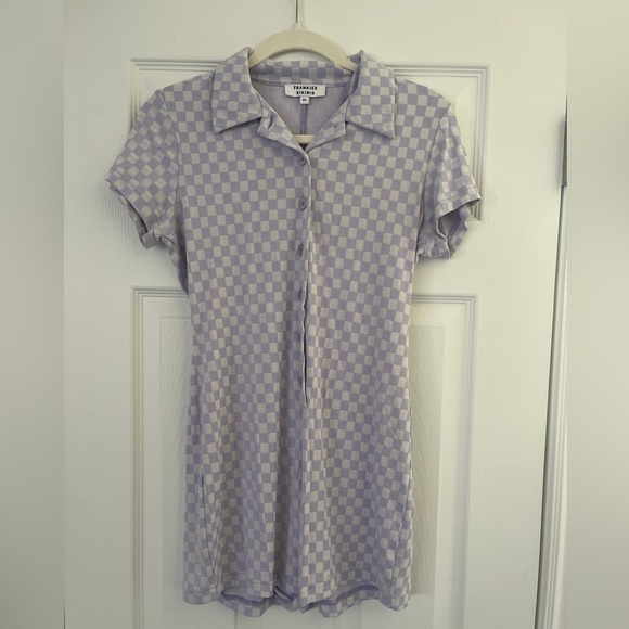 Frankie’s Bikinis Rose Checkered Romper - Picture 6 of 7